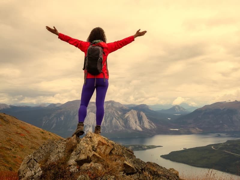 People hiking and exploring in nature
