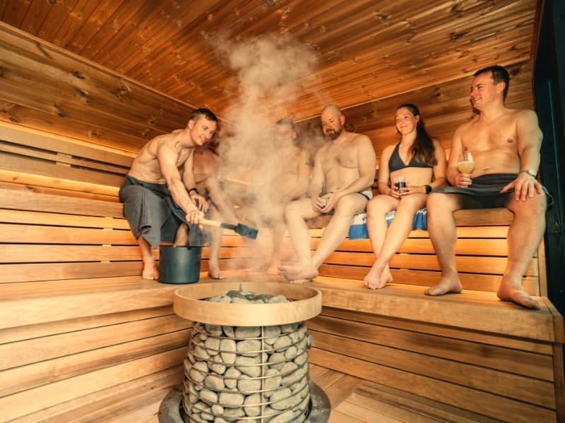 People practicing mindfulness and movement in nature